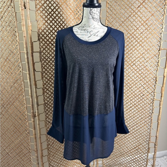 Long sleeve Sheer Tunic - Picture 1 of 8
